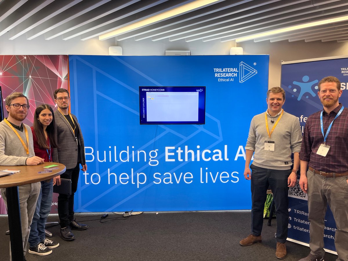 TRIResearch_'s tweet photo. #TeamTri today at #AIUK demonstrating our #ethicalAI innovations that are tackling complex societal problems like #ChildExploitation and #HumanTrafficking. Proud to be a part of this national showcase of cutting-edge technology!
#AI #TechForGood https://t.co/7APXJQiHZQ