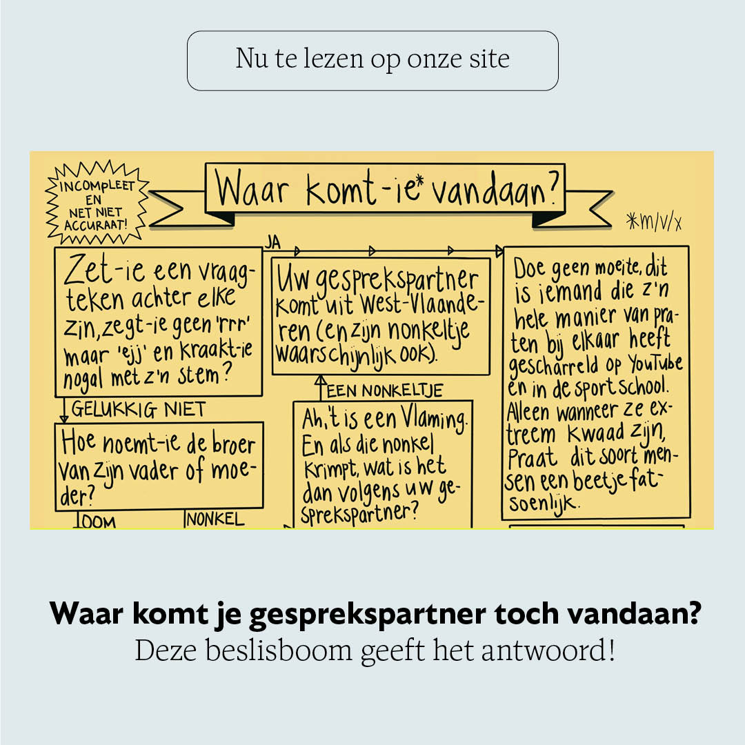 onzetaal's tweet photo. Voer je een gesprek met iemand en kun je niet goed achterhalen waar deze persoon vandaan komt? Volg dan de beslisboom van Katinka Polderman (@poldermanie)!

Dit artikel uit het nieuwste nummer van Onze Taal is hier nu gratis te bekijken: https://t.co/8GrFGrat95 https://t.co/AwchZAzKvl