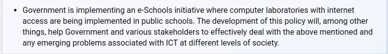 I've been reading some boring government policies about ICT (for some work) it was written during Joyce Banda's time and it has some very good strategies on how to promote ICT in the country only if we walked the talk, imagine where we could've been by now. #TechMalawi