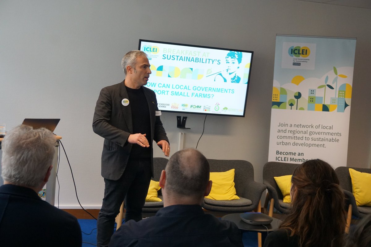 Kicking-off the 2-day event at the @ICLEI_Europe office in Brussels!
This morning session with @Franc_Bogovic, @SlowFoodHQ, @ecoruralis (+ many more) addresses the question of how #localgovernments can support #smallfarms. 👩‍🌾👨🏾‍🌾
A warm welcome to all participants and speakers! 💚