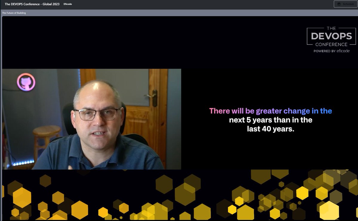Martin Woodward, GitHub, points out that in the next 5 years software development is going to change more than in past 40 years. It is thrilling to live in these times and be part of it all! #TheDEVOPSConference #DevOps