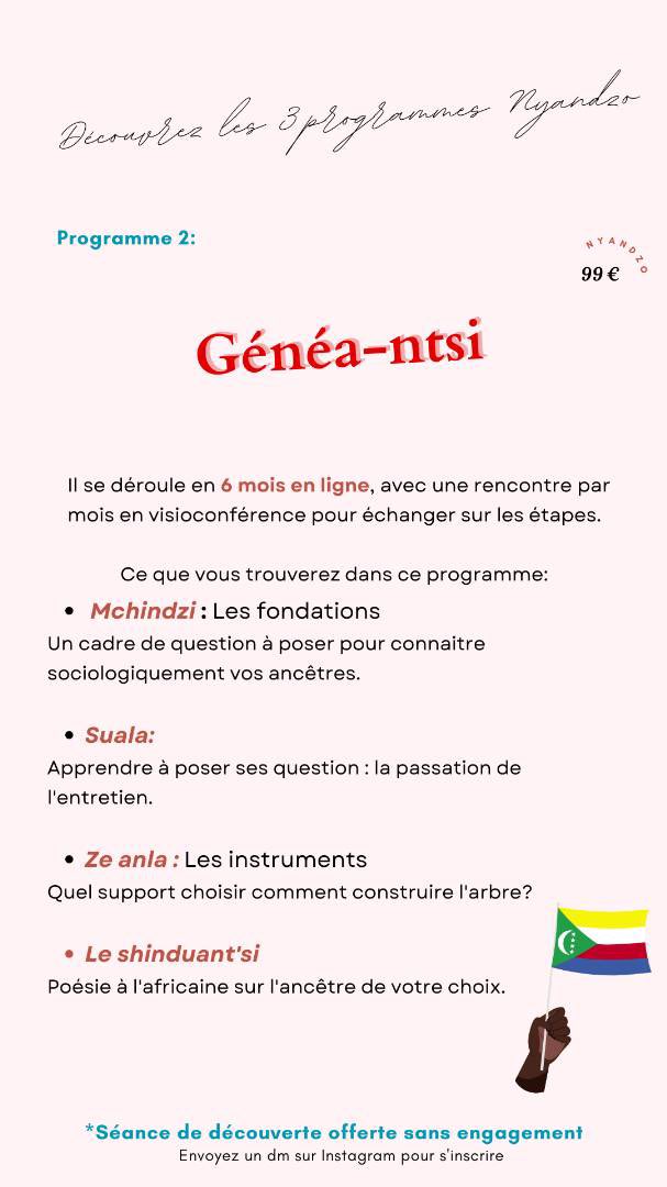 s_unzet's tweet photo. Pour ceux qui sont curieux par la culture comorienne🇰🇲/ qui veulent apprendre la langue, je vs conseille ce compte Insta: 
Nyandzo_za_kikomori signifie «l'amour à la Comorienne»

Avec des ateliers pour connaitre, s'ancrer, se libérer, relativiser autour de la culture comorienne. https://t.co/GpkeboUCFj