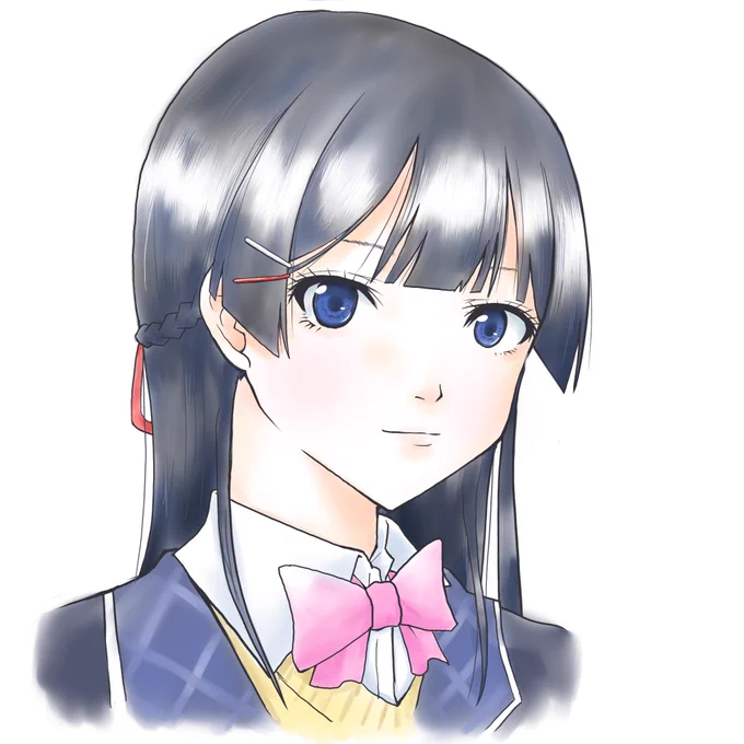 こういうタッチも描けるんだぜっていう。#みとあーと 