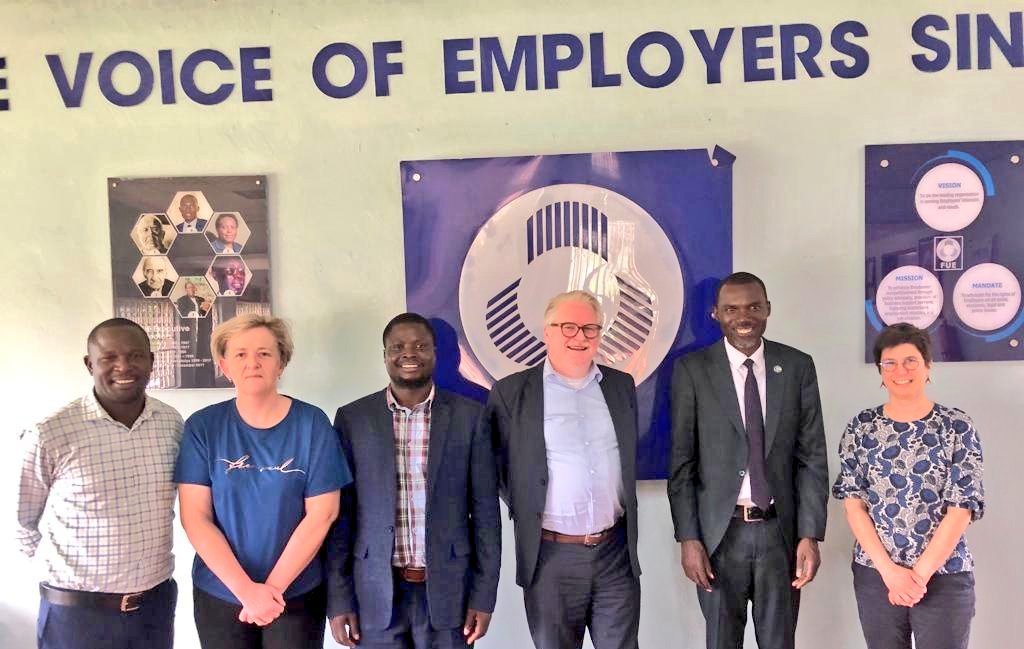 Today, we were pleased to host  delegates from the Ministry of Labour in Belgium at the FUE Head Offices. We look forward to building a sturdy partnership to influence social dialogue and boost labour productivity in the world of work. 
#TogetherforEmployers
