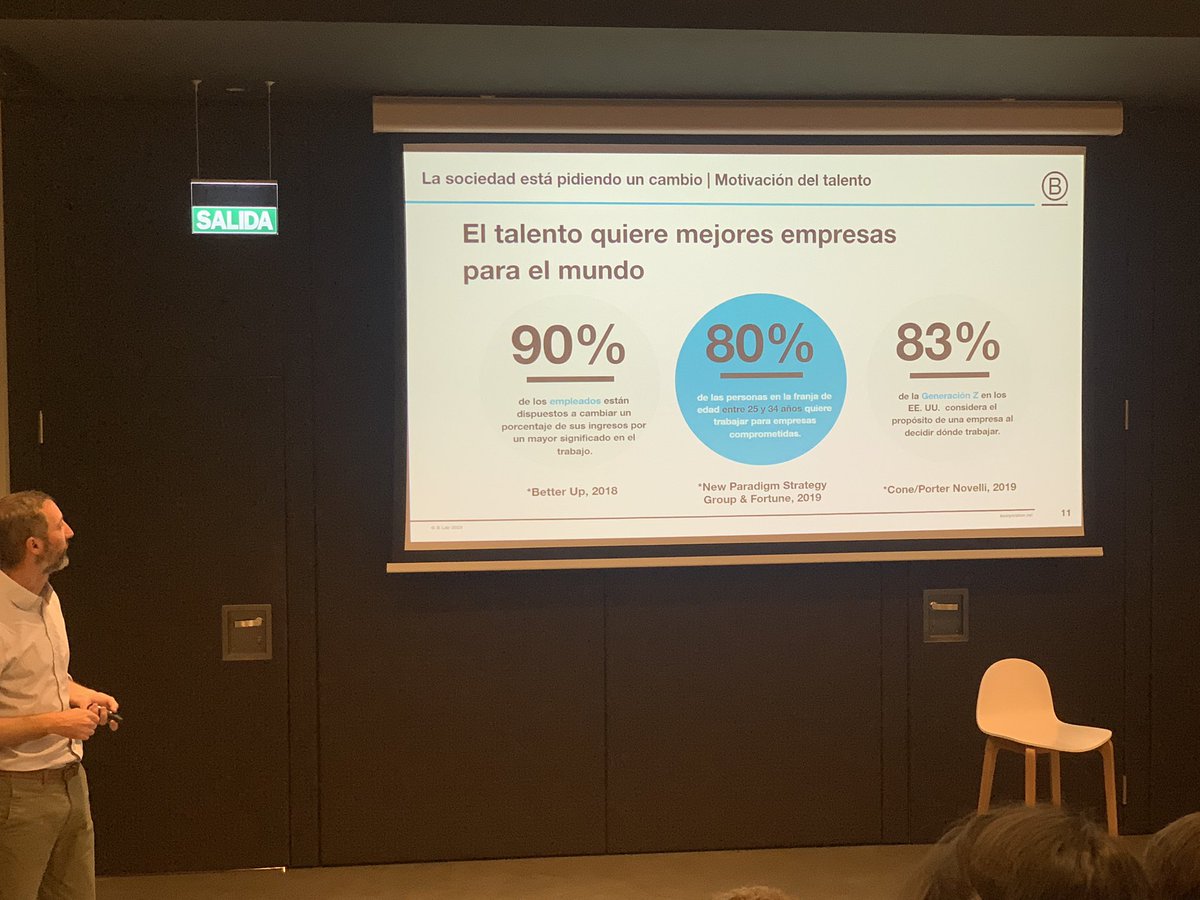 Hoy en las jornadas #MisionPlaneta en #HavasVillage profundizamos en la importancia de ser una compañía <a href="/BCorpSpain/">B Corp Spain</a> de la mano de <a href="/LucasHunterr/">Lucas Hunter</a>, porque los consumidores y la sociedad en general quieren mejores empresas para el mundo  #HavasPositiveImpact