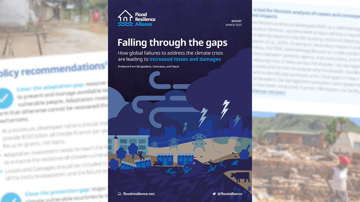 Zurich Climate Resilience Alliance (@zcralliance) on Twitter photo NEW: Global failures to address the climate crisis are causing massive losses and costly damages to the lives, livelihoods, and futures of communities around the world.
Read our latest report: floodresilience.net/resources/item… #FallingThroughTheGaps <a href="/zfoundation/">Z Zurich Foundation</a> #LossAndDamage NEW: Global failures to address the climate crisis are causing massive losses and costly damages to the lives, livelihoods, and futures of communities around the world.
Read our latest report: floodresilience.net/resources/item… #FallingThroughTheGaps <a href="/zfoundation/">Z Zurich Foundation</a> #LossAndDamage