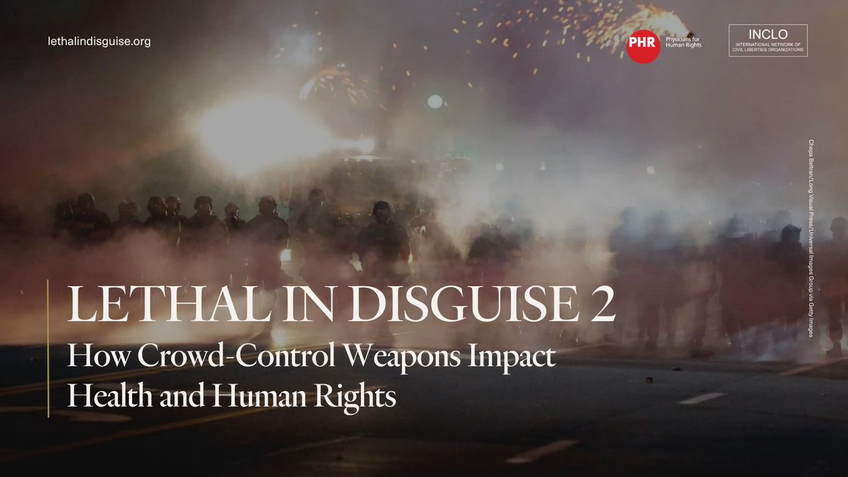 Legal Resources Centre (@LRCSouthAfrica) on Twitter photo 2023-03-22 13:00:02 A new platform and report titled #LethalinDisguise, created by a collaboration between @P4HR, @INCLOnet, and @Omega_RF, provides documentation on the effects of crowd-control weapons used on #protesters worldwide. Learn more here lethalindisguise.org A new platform and report titled #LethalinDisguise, created by a collaboration between @P4HR, @INCLOnet, and @Omega_RF, provides documentation on the effects of crowd-control weapons used on #protesters worldwide. Learn more here lethalindisguise.org