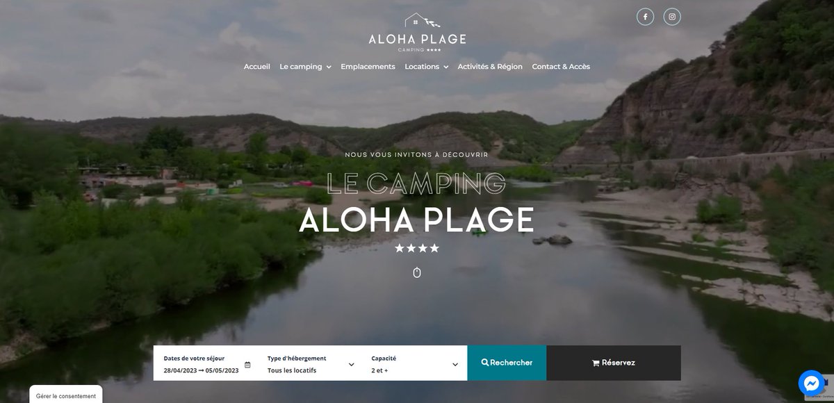 sequoiasoft's tweet image. Le Camping Aloha Plage, a sollicité l'Agence Web pour la refonte de son site afin de favoriser les réservations en ligne via le BE intégré de eSeason via la réalisation d'un site "sur-mesure". hubs.ly/Q01HMTr70
👉 Contactez nous pour votre site 🌐
hubs.ly/Q01HMWMN0