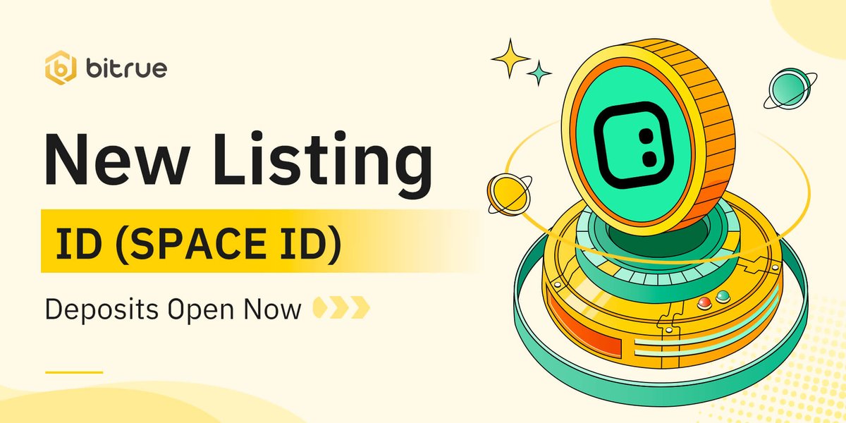 BitrueOfficial's tweet photo. 🔥New listing $ID is coming to #Bitrue spot trading. 
@SpaceIDProtocol

✅Deposits Open NOW (BEP20 &amp; ERC20)
✅ID/USDT pair
✅Trading starts at 12:00 UTC, 22 Mar

👉Details: https://t.co/JkohwQ7VTj https://t.co/Iag09HmYdC