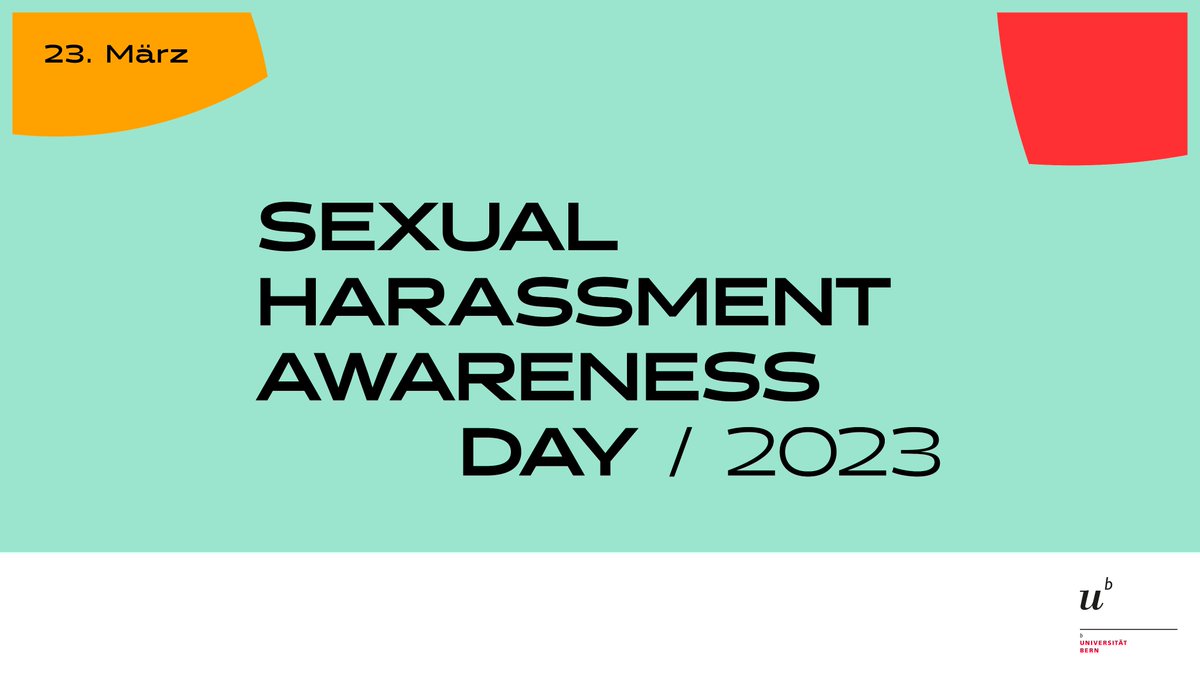 🛎️On March 23, the University of Bern joins other Swiss universities in taking a stand against sexism and sexual harassment. Numerous events will be held for students and staff. All information on: respekt.unibe.ch/index_eng.html