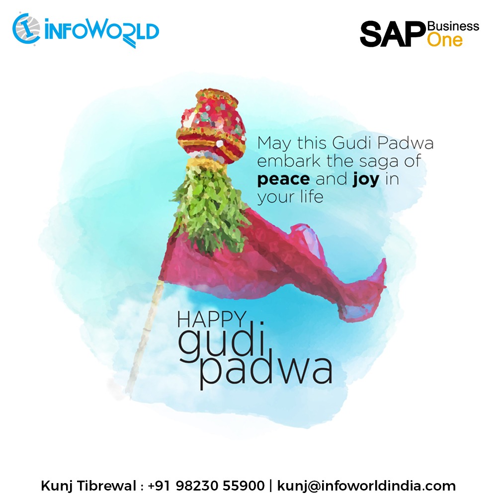 Infoworld_Pune's tweet photo. Today is a new day, adorned with new hopes, plans and missions.
Happy #gudipadwa, #Ugadi, #ChetiChand and#Navroz.
Lets celebrate New Year with SAP Business One - a perfect tool for driving innovation and growth.
#infoworld #sapb1partner #gudipadwa2023 #gudipadwa #Navroz https://t.co/a440MJzr8O