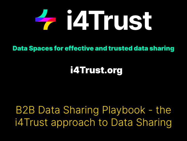 i4Trust (@i4trust) on Twitter photo Want to know more about the first #DSBA compliant framework for the creation of Data Spaces? Join our workshop Thursday 23rd 9:00 AM- Room 5 - Level 5 at #DataSpacesSymposium <a href="/postillion/">postillion</a> Hotel & Convention Centre Den Haag where we will present the i4trust data sharing playbook! Want to know more about the first #DSBA compliant framework for the creation of Data Spaces? Join our workshop Thursday 23rd 9:00 AM- Room 5 - Level 5 at #DataSpacesSymposium <a href="/postillion/">postillion</a> Hotel & Convention Centre Den Haag where we will present the i4trust data sharing playbook!