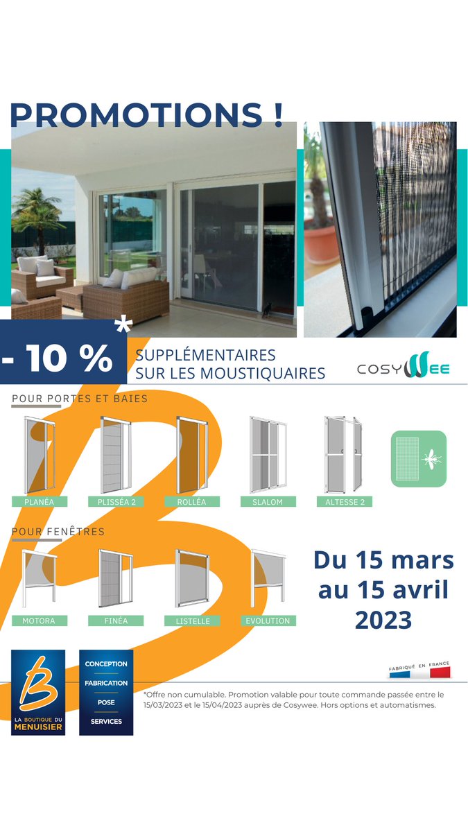 AML25360's tweet photo. #PROMOTIONS !

Profitez de nos deux #offres commerciales du moment !

#Cosywee : 10% supplémentaires du 15 mars au 15 avril 2023 !

#Zilten : 5% supplémentaires jusqu'au 31 juillet 2023 ! 

Contactez-nous par 📩 contact@laboutique-aml.fr ou par 📞 03 81 60 47 83. https://t.co/6PKLsd4ycj