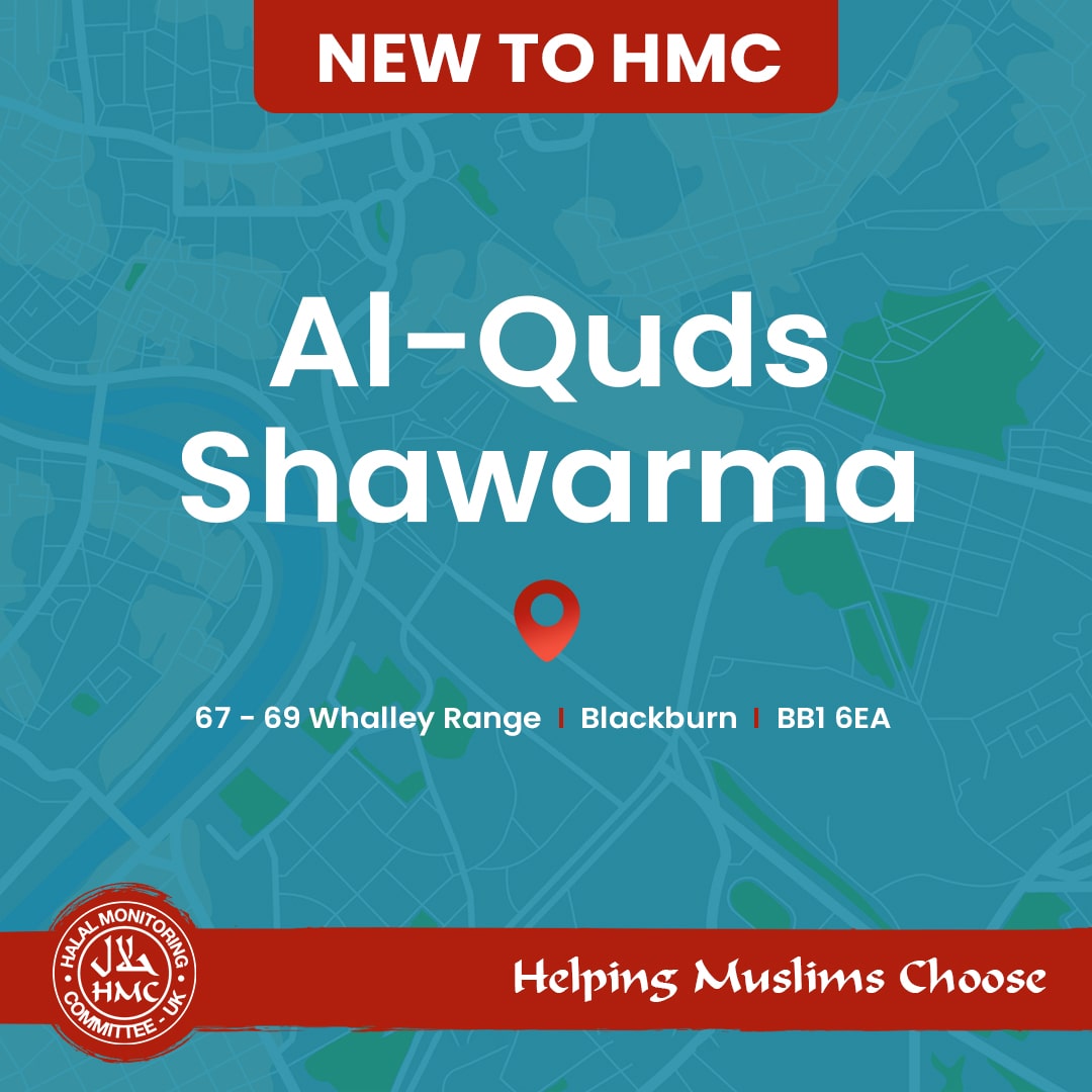 HMC_UK's tweet image. We're excited to announce that Al-Quds Shawarma in Blackburn is now HMC approved! 🎉🌯

If you're in the Blackburn area, be sure to stop by Al-Quds Shawarma and enjoy a tasty meal that's 100% halal. 

 #HalalHMC #HalalCertification #HMCApproved #AlQudsShawarma #Blackburn