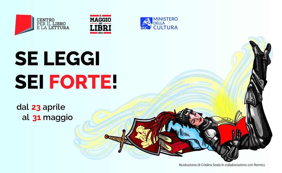 maggiodeilibri's tweet photo. Se leggi sei forte! 

Il 23 aprile riparte #ilMaggioDeiLibri, preparate le parole, preparate le rime, preparate i libri!

#CentroLibro #libri #rime #parole #forza #books #lettura #letteratura #libro #bookstagram #libridaleggere #romanzo #poesia #Italia #libreria #parole https://t.co/PV1yPi8e4t
