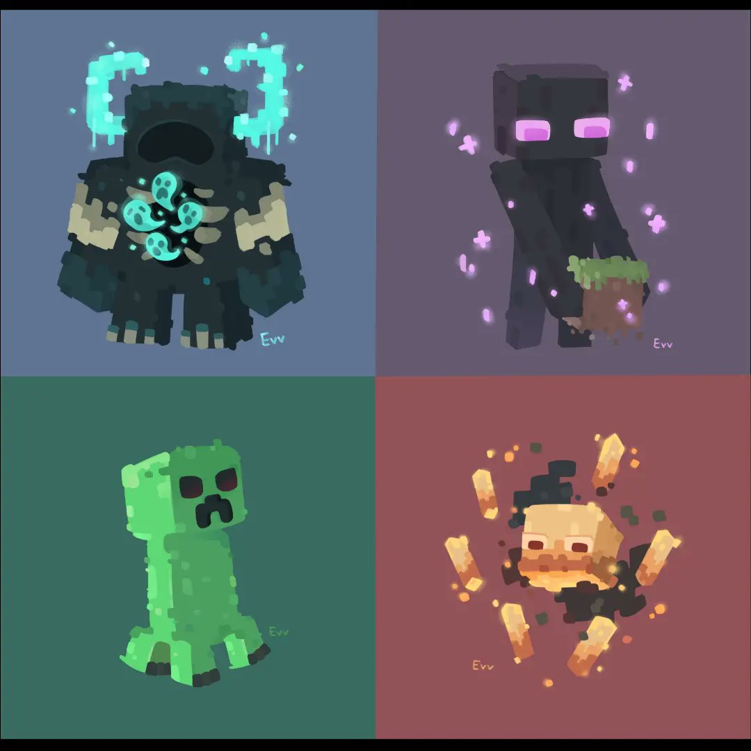 evv_arts's tweet photo. Chibi mobs

#Minecraft #Minecraftfanart https://t.co/PiMXemkMRk
