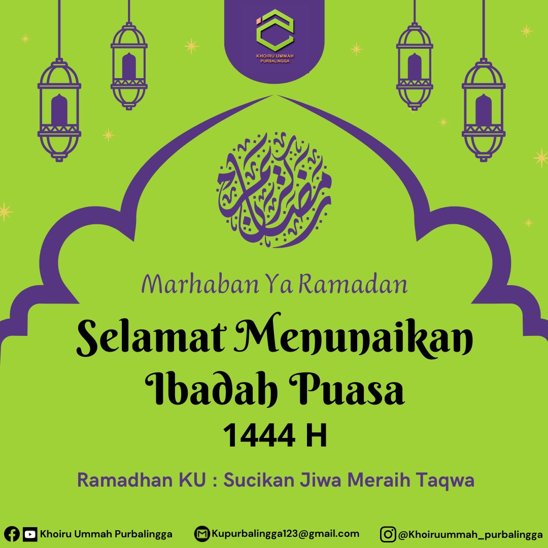 KUpurbalingga's tweet photo. Sekolah Tahfizh Plus Khoiru Ummah Purbalingga Mengucapkan :

Marhaban yaa Ramadhan
Kami rindu kehadiran mu
Kami bahagia berjumpa dengan mu

Selamat menunaikan ibadah puasa Ramadhan 1444 H
Semoga Allah menerima amal ibadah kita https://t.co/oTbtTsryP3
