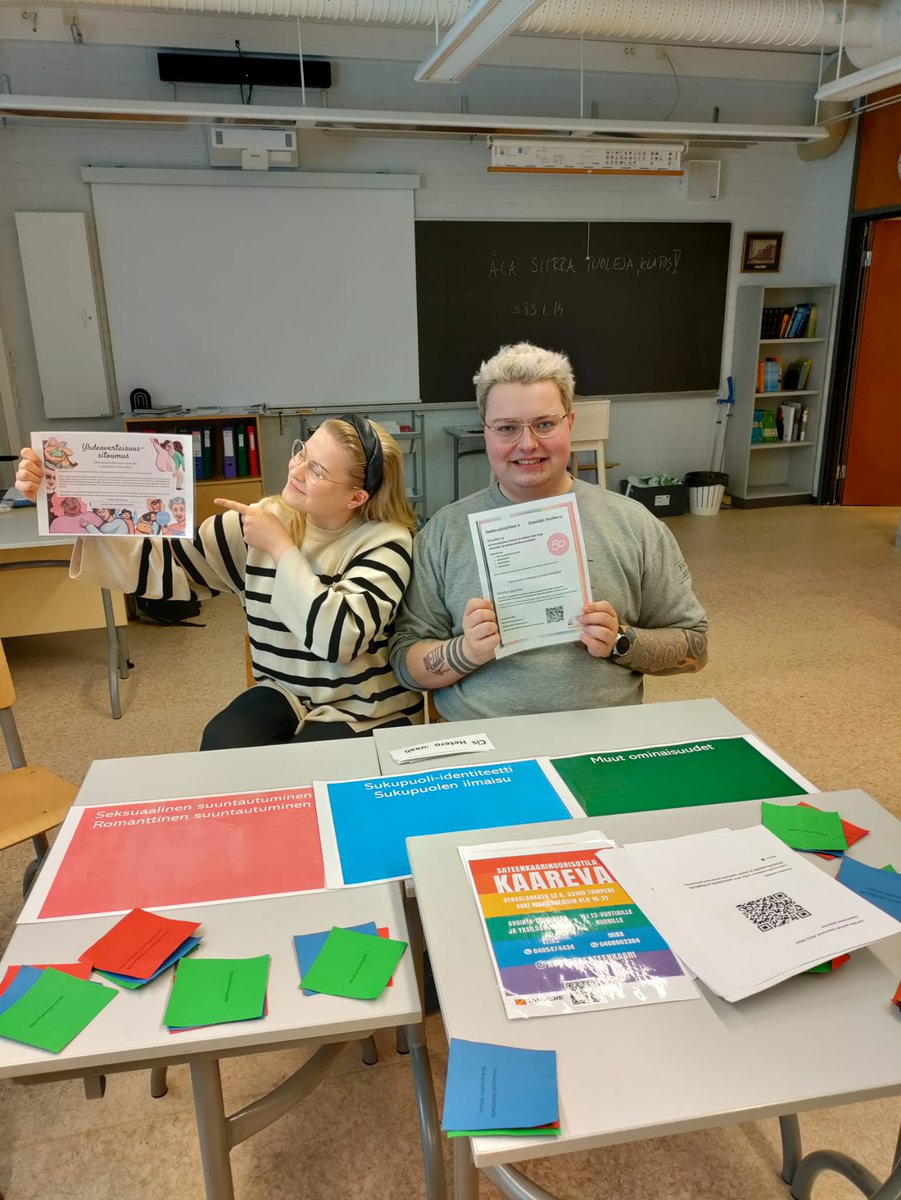 2. viikko Sepäse-pajoja menossa yläkouluilla. Pajassamme käytetään turvallisemman tilan ohjeita

Sepäse tavoittaa kaikki <a href="/Tamperekaupunki/">Tampereen kaupunki</a> 8.-luokkalaiset

Turvataitoja, tietoa seksuaalisuudesta, moninaisuudesta sekä yhdenvertaisuudedta
yhdistys.sinuiksi.fi/uutiset/turvat…

<a href="/kaikkientampere/">Yhdenvertainen Tampere</a>