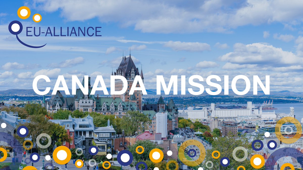 Just under 10 days to go!

📣Mission to #Canada 

You have until 31 March 2023 to apply to the canadian mission organised by EU-ALLIANCE consortium from 28 May to 11 June 2023!

👉 Brochure and application :
lnkd.in/eZzmgM57

👉 More information: lnkd.in/e73PhVP3