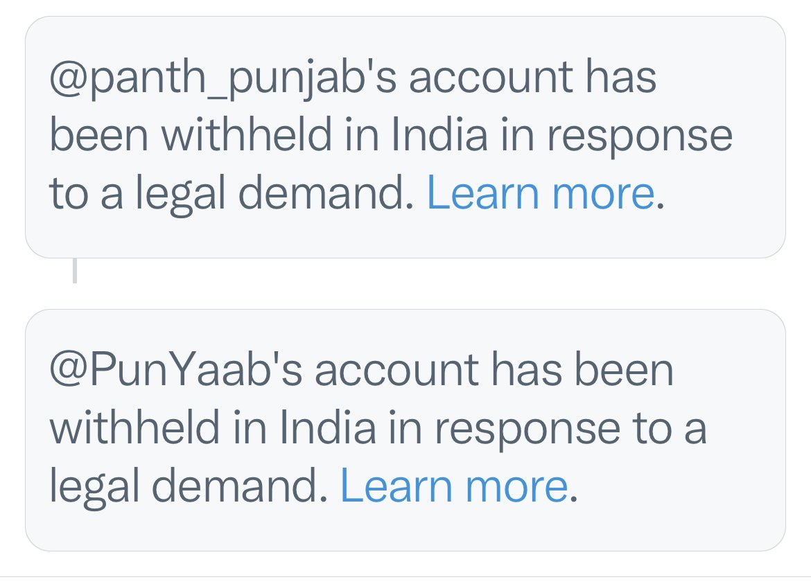 psgazi's tweet photo. These two handles were source of factual and authentic information but now all we get is that these have been withheld in India. Mass level censorship and stifling of #Sikh voice continues. This times even journalists’ handles are being blocked. https://t.co/QbmwntsD2l