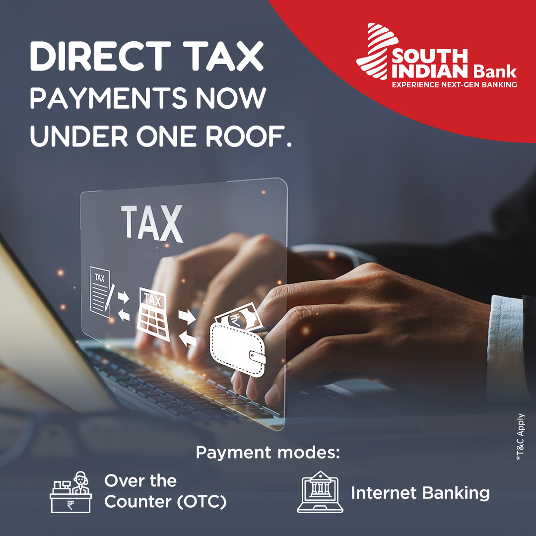 OfficialSIBLtd's tweet photo. We are proud to associate with the CBDT to provide our customers with a more efficient and user-friendly tax payment experience. Click https://t.co/hzgZKwr04F to visit the Income Tax portal.
#southindianbank #cbdt #taxpayments #trustmeetstech #sib #SIBerNet https://t.co/W7JX5nw90i