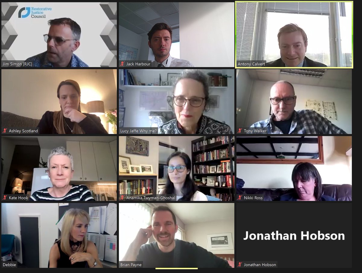 A great meeting of the Advisory Board yesterday afternoon to discuss the issues facing the sector. 

We discussed the recent correspondence to <a href="/DominicRaab/">Dominic Raab</a> and how we continue to raise the profile of restorative justice principles within Parliament.