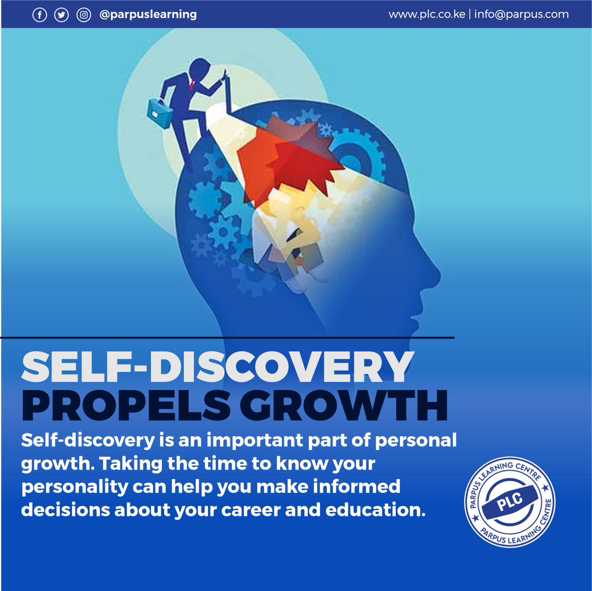 parpuslearning's tweet image. 🙌 Unlock personal growth through self-discovery! 🌟 Knowing your personality can guide you in making informed decisions about your career and education. 🔍
#ParpusLearning #SelfDiscovery #PersonalGrowth #CareerDevelopment #Education