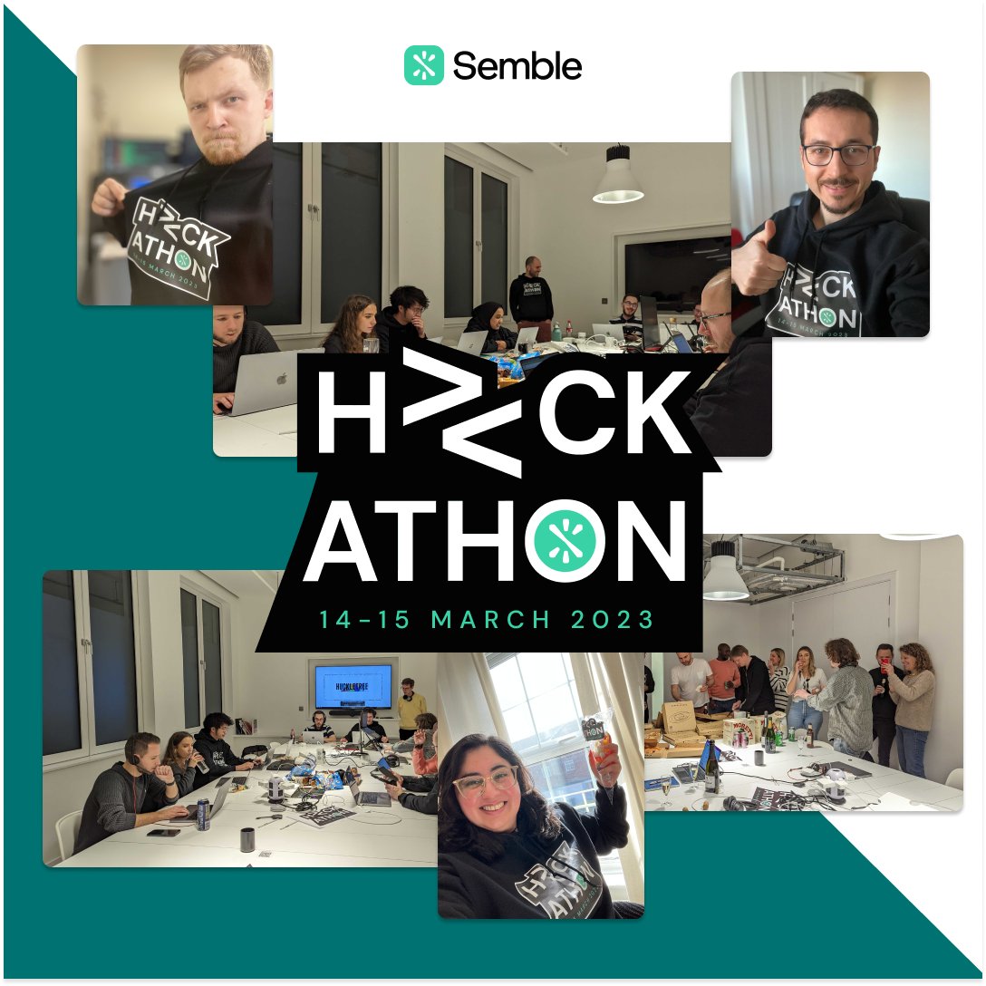 Semble_io's tweet photo. Semble Hackathon

Our Technology &amp; Product Teams flexed their creative muscles to brainstorm potential new Semble feature ideas

The theme "Let Semble do it for you!" inspired the development &amp; prototype of new features that could be released to users in the near future!

#semble https://t.co/uhaCAt9gf0