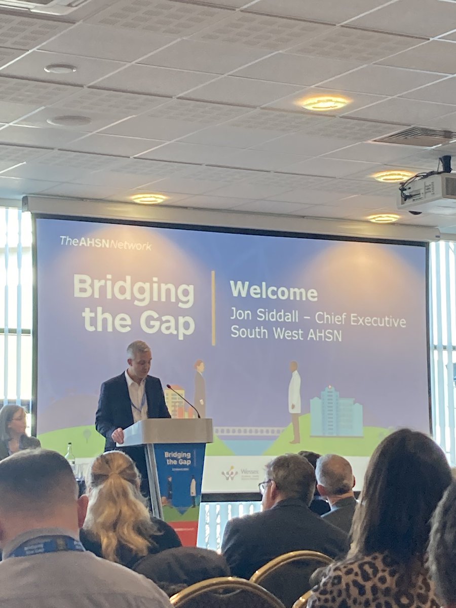 Delighted to be in the lovely SW supporting @sw_ahsn Bridging The Gap Event @KSSAHSN @WessexAHSN @WEAHSN