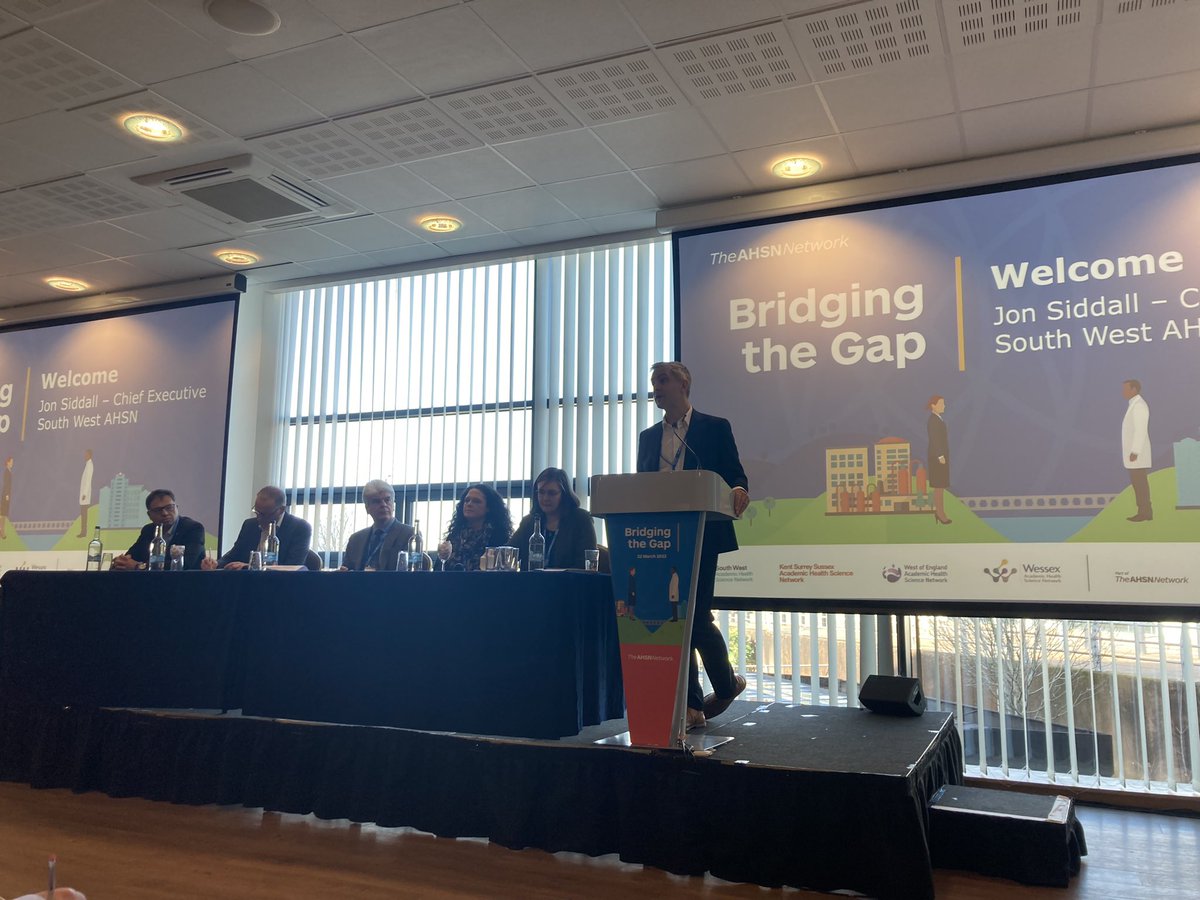 Lovely to be at a real world human event at our biggest event in years @sw_ahsn #bridgingthegap demystifying the world of Intergrated Care Boards in support of #innovation in the #SouthWest
