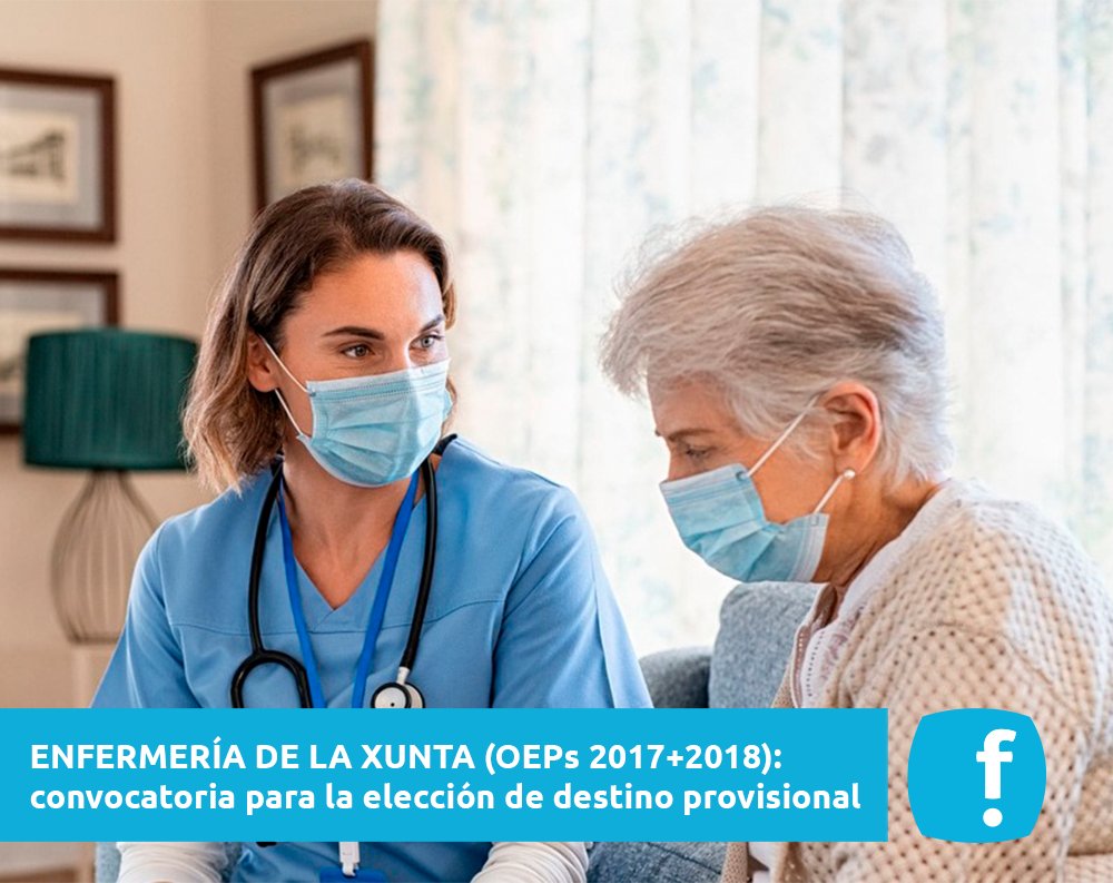 InformateEmpleo's tweet photo. ⚠️ ATENCIÓN! Publicada la 𝐜𝐨𝐧𝐯𝐨𝐜𝐚𝐭𝐨𝐫𝐢𝐚 para la elección de 𝐝𝐞𝐬𝐭𝐢𝐧𝐨 𝐩𝐫𝐨𝐯𝐢𝐬𝐢𝐨𝐧𝐚𝐥 en #Enfermería de la @Xunta de #Galicia en lo que concierne a las #OEP2017 y #OEP2018! 👩⚕️
#InFórmate AQUÍ! 🧐 https://t.co/Q1A97B0DCA https://t.co/aYJR29s5lP
