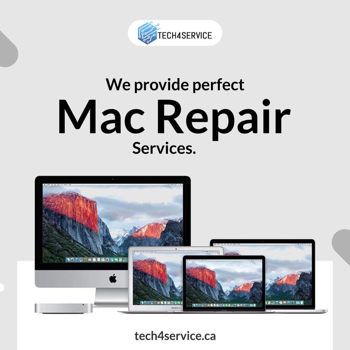 tech4service's tweet image. Including the MacBook Air, MacBook Pro, MacBook Pro Retina, MacBook Pro Touch bar, iMac, Mac Mini, and Mac Pro, we offer a full spectrum of Mac repair services.

#macrepair #ComputerRepairing #laptoprepairing #virusremoval #repairservices #edmonton #Canadá