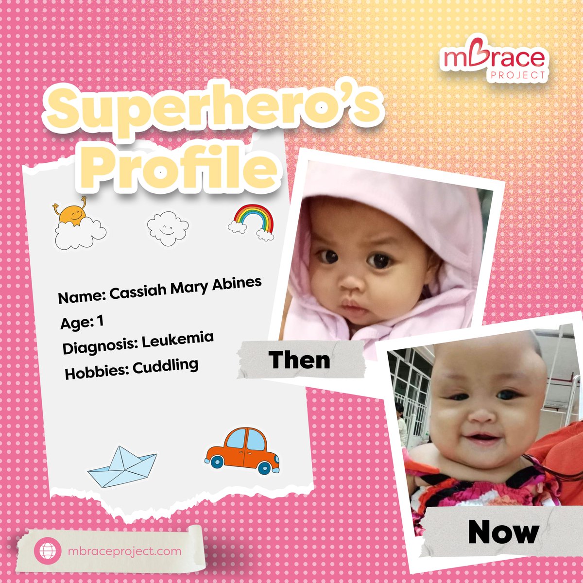 MbraceProject's tweet photo. 𝗦𝗨𝗣𝗘𝗥𝗛𝗘𝗥𝗢 𝗪𝗘𝗗𝗡𝗘𝗦𝗗𝗔𝗬

Meet, Cassiah. She is a young superhero who is battling cancer.  Her bravery is an inspiration to us all, and we wish her a speedy recovery. ⚡️

Let's send Cassiah lots of hugs and kisses! 🫶😘

#MySuperhero #MbraceProject https://t.co/1M288jo8F5