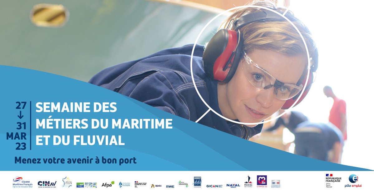 [#SaveTheDate] 📣 Vous souhaitez en apprendre ➕sur les métiers du maritime et du fluvial ❓ @pole_emploi et ses partenaires vous proposent un programme d'actions pendant une semaine dédiée🚀

📅du 27 au 31 mars 2023

Découvrez les 📲💻⏩ pehdf.fr/gf1f8

#AvecPôleEmploi