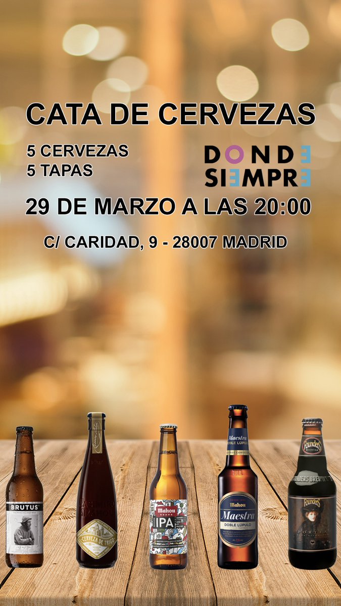 Que ganas que placer de poder catar tal gama de cervezas acompañadas con su maridaje 

#cata #catacerveza #mahou #cerveza #dondesiemprecaridad #comidacasera #Madrid #distritoPacífico