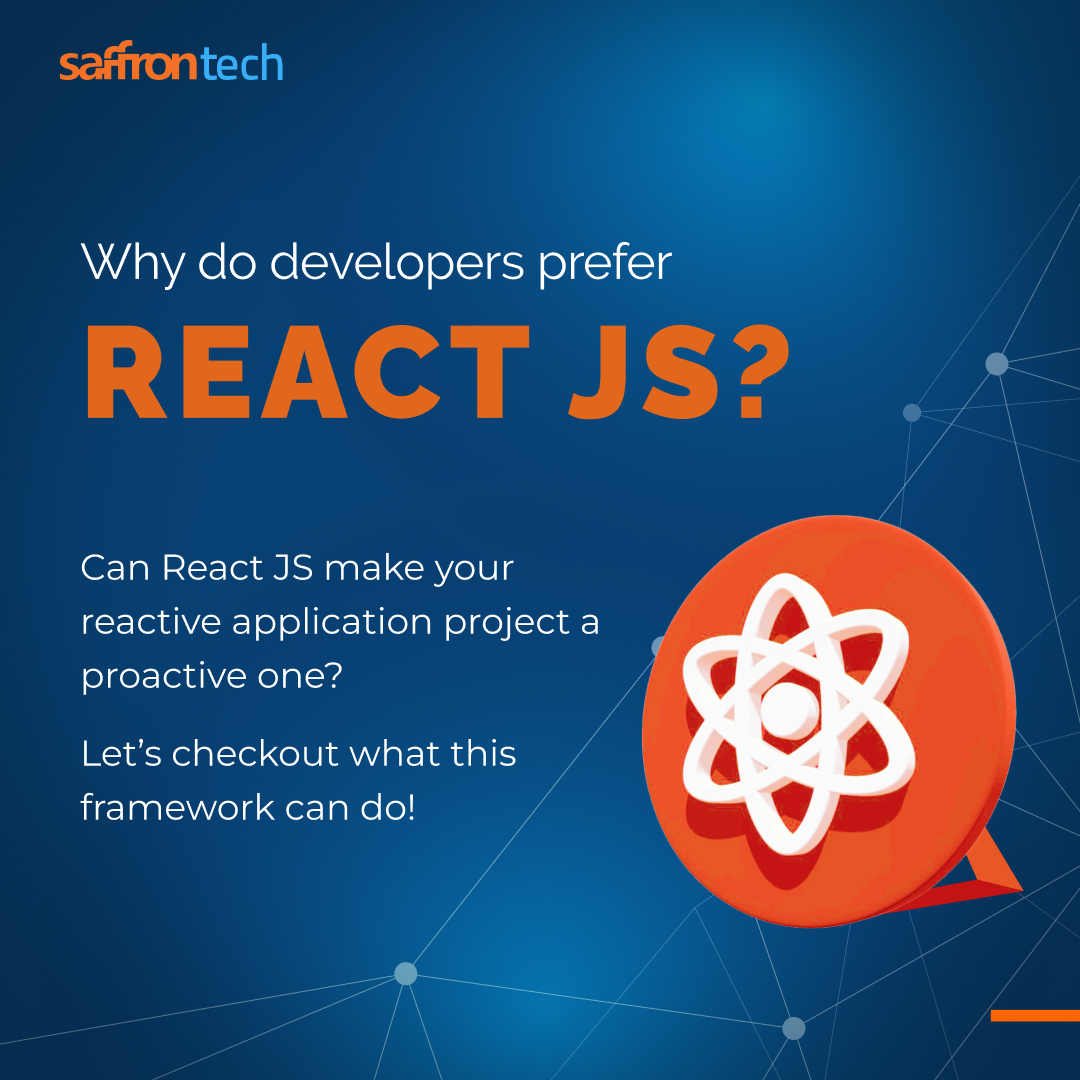 SaffronTech_'s tweet image. Among all the web application frameworks, React JS stands out among developers due to its easy customization, user-friendly, and developing experience.
#saffrontech #techie #techupdates 
Read More : - linkedin.com/feed/update/ur…