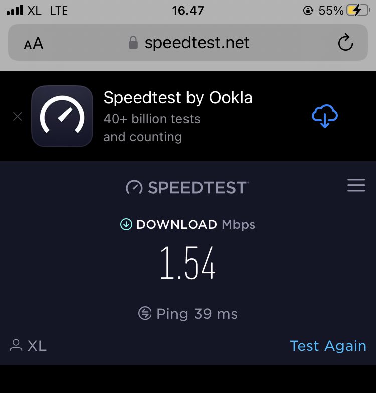 ITisRISKI's tweet photo. ⁦@myXL⁩ sedih bgt pake XL di mall kelapa gading, mau browsing aja susah, ternyata sinyal Full gak jaminan kualitas jaringan baik.

⁦@myXLCare⁩ https://t.co/zS3xhkFJPv