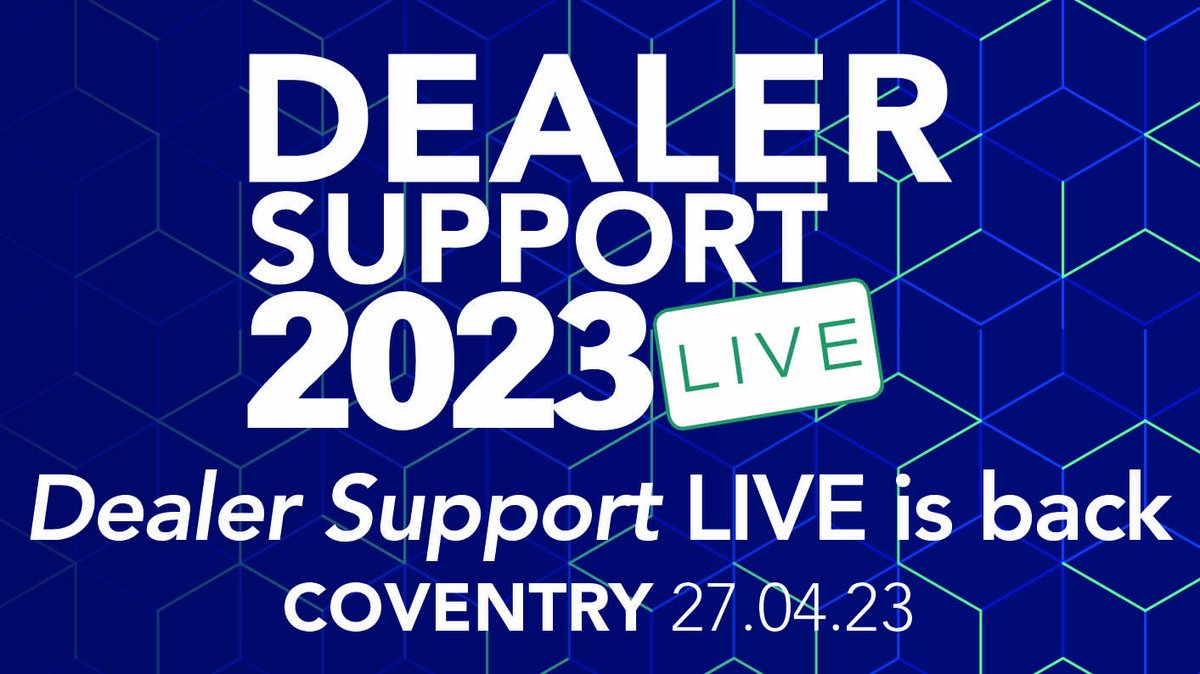 The reseller event #DealerSupportLIVE in Coventry is on April 27! Simply register your interest for a free or discounted delegate ticket by emailing hello@dealersupport.co.uk quoting the code ’TWEET4’ in the subject line.