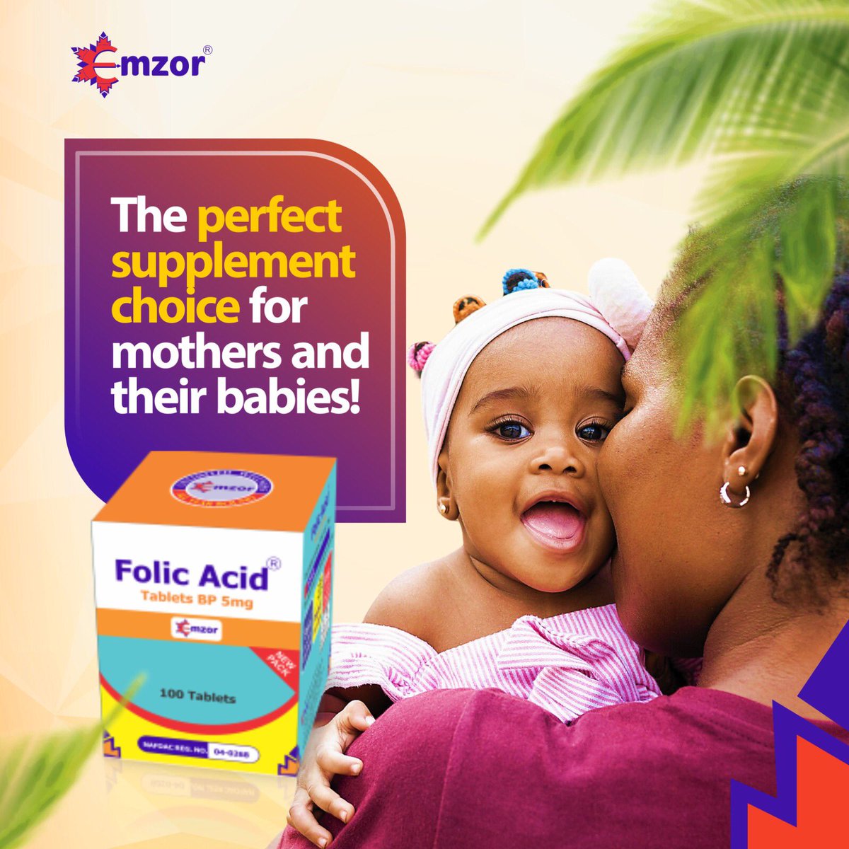 emzornigeria's tweet photo. Did you know that folic acid is a vital nutrient that promotes healthy development of cells and tissues in the body? It's especially important for pregnant women to reduce the risk of birth defects in their babies.
#FolicAcid #PregnancyHealth #BirthDefectPrevention https://t.co/tBocHYXfcy