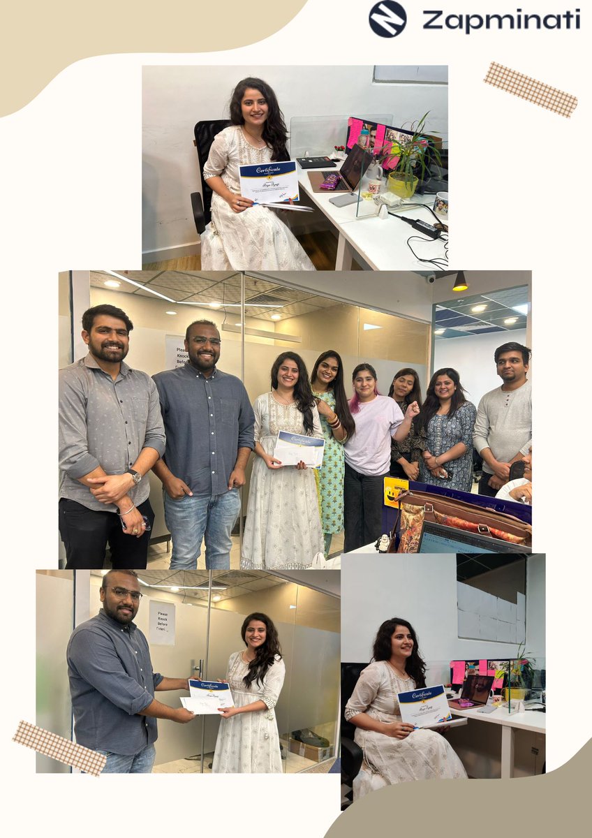 zapminati1's tweet photo. Wishing you a very Happy Work Anniversary Riya Tyagi. We’re so thankful for the talent, positivity, and ambition that you bring to our team. Thank you for working hard for another year!
Happy 2nd Work Anniversary!

#team #motivation #talent #innovation #work #thankyou #creativity https://t.co/rgciF1SZeu