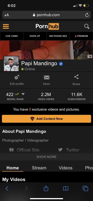 Y&rsquo;all miss my pornhub videos? https://t.co/NEQ44qELi7