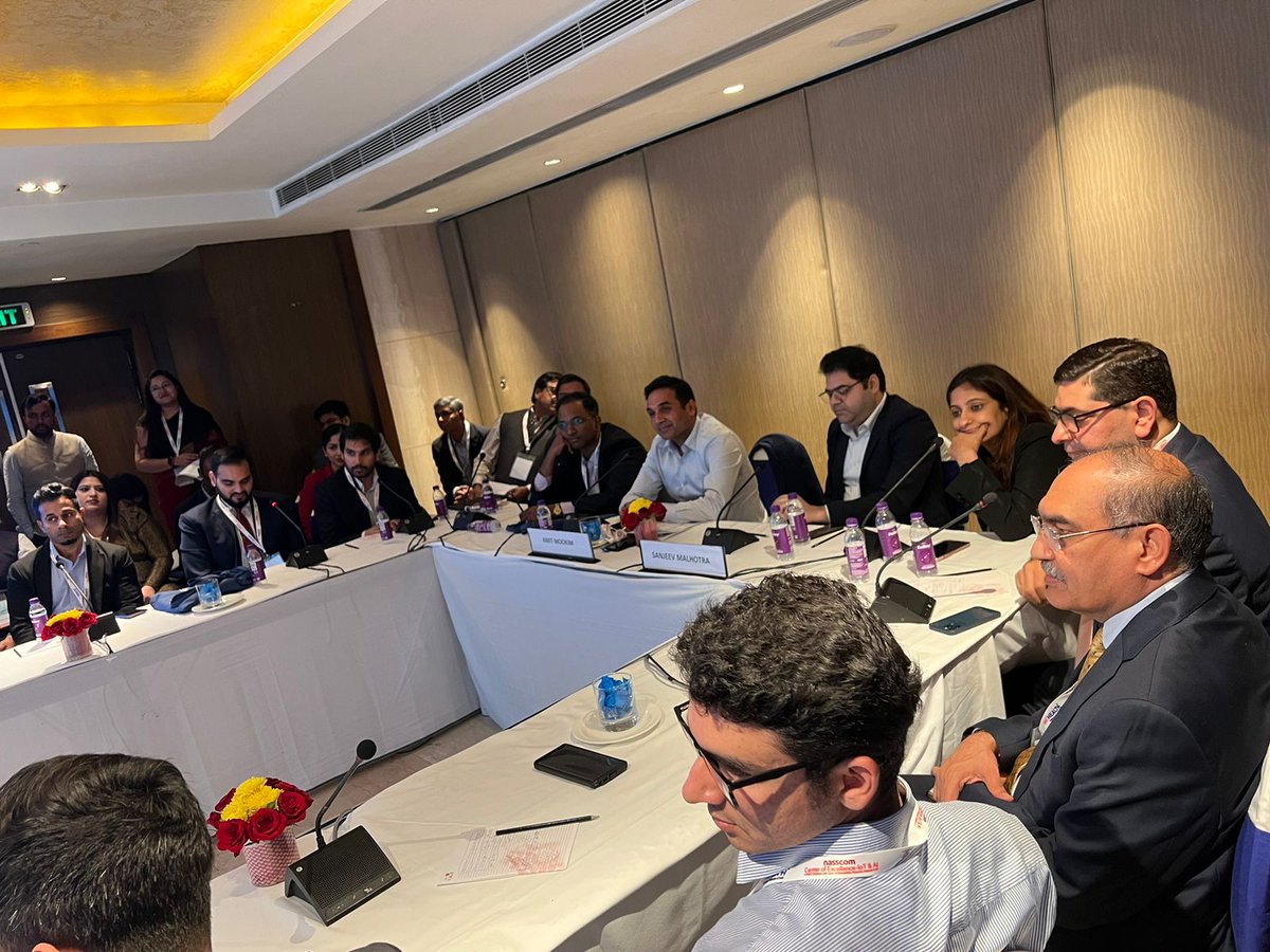 Here's Mr. Kabir Mahajan, AD, <a href="/MahajanImaging/">Mahajan Imaging</a>, <a href="/arjundang1/">arjun dang</a>, CEO, <a href="/drdangslab/">Dr Dangs Lab</a>, <a href="/anuacharya/">Anu Acharya</a>, CEO, <a href="/mapmygenome/">Mapmygenome</a>, <a href="/dsahni_01/">Deepak Sahni</a>, CEO, <a href="/healthians/">Healthians</a> &amp; Mr. Raghavan, VP, Digital Eng. &amp; Tech, @GEHealthIndia on 'Opportunities for Health Tech Startups in India' at the #NATHEALTHAnnualSummit.
