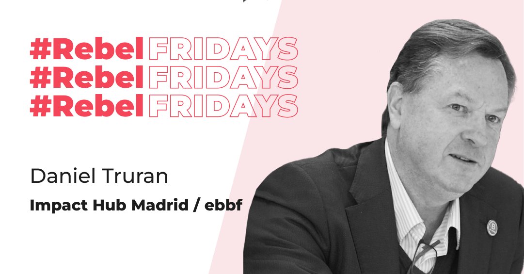 GoodRebels's tweet photo. Este viernes en nuestro #RebelFridays ☕️ nos visitará @dtruran, Director General del @ebbf, Co-fundador de @ImpactHubMAD y Embajador de @BCorpEurope, para hablarnos sobre cómo los “super colaboradores” impactarán el futuro. https://t.co/EYj0bEJZe4