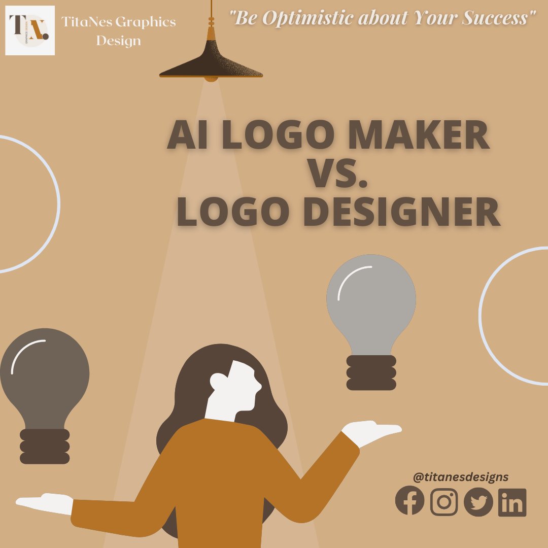 titanesdesigns's tweet photo. A logo designer is a person who works in the graphic design profession, while a logo creator is a web-based program that uses AI to develop logos for brands.

#graphicsdesigns

Please also Like and follow me on:😊
FB: https://t.co/UYYvwK8vsj
Instagram: https://t.co/DRKnPE1nOd https://t.co/DbCvmRFp3r