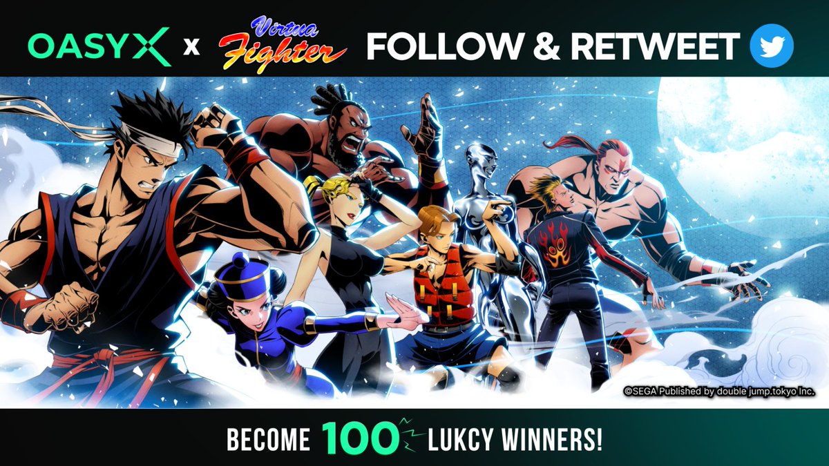 🔁VF #OASYX FOLLOW&RETWEET GIVEAWAY! Enter the campaign by 👇🏻 1. Following @oasyx_official and @oasys_games 2. Retweeting this tweet The campaign is until the March 24th. Don’t miss this opportunity!