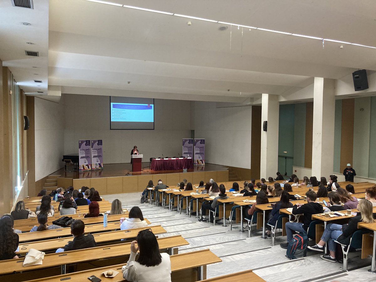 TargetedMPI's tweet photo. The second congress of our partner @AUEB’s three-day awareness raising event is in progress! Very interesting talks on sexual harassment and a very good participation by the AUEB community #SwafS #GenderEquality #H2020 https://t.co/06HAUPJjhv