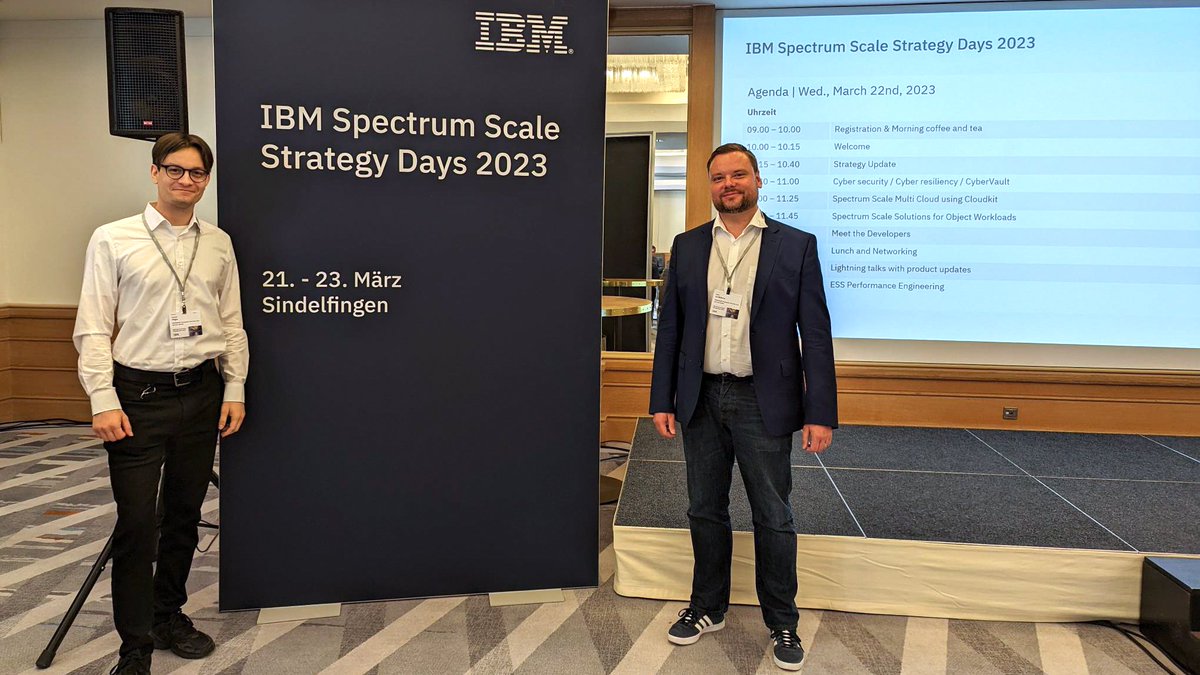 MegwareComputer's tweet image. New day, new event 💪!
Today everything revolves around #SpectrumScale at the @IBM Spectrum Scale Strategy Days in #Sindelfingen.
with #teamMEGWARE
#networking #storage #ibm
