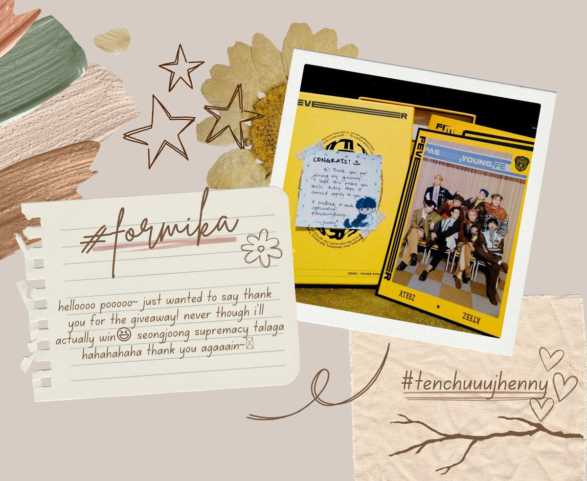 crvtpinklvr's tweet photo. ↳ ❝ [#formika 🧚‍♀️] ¡! ❞ 

helloooo pooooo @hayii_j~ this is really not my transactions but still want to give a feedback! just wanted to say thank you for the giveaway! never though i'll actually win😆 seongjoong supremacy talaga hahahahaha thank you agaaain~💗 #tenchuuujhenny https://t.co/y6meuUdthd