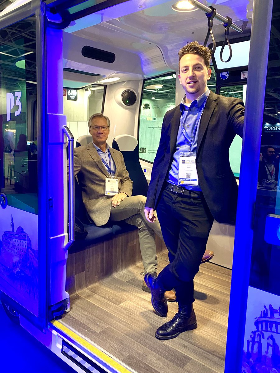 JohnNuutinen's tweet image. Joshua Biondi, Rémy Dangla and I taking  the easy road with @Easy_Mile at #amwe2023