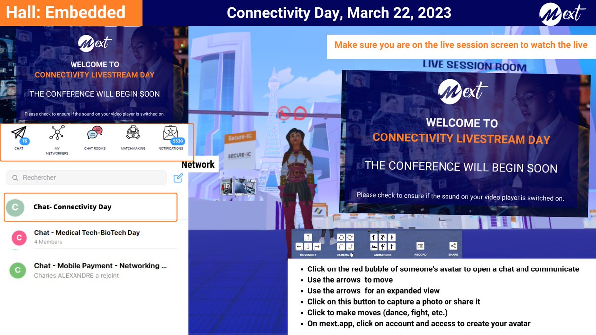 Dear members,

We are waiting for you in the chat dedicated to #connectivity Day .

Join us NOW on lnkd.in/eVMgEsdb for the Connectivity livestream Day at 10 CET.

Meet exceptional experts from great companies and learn during the 1 day of the #event.